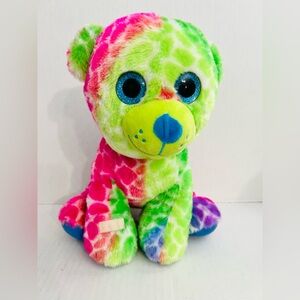RMS Glitter Eye Pastel Colorful Plush Bear
